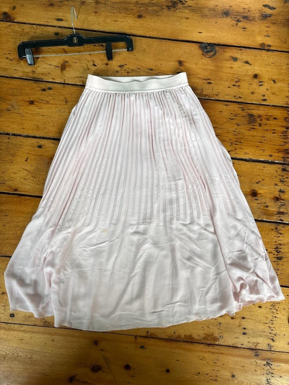 J. Crew Blush Pink Pleated Midi Skirt NWT - Picture 8 of 8